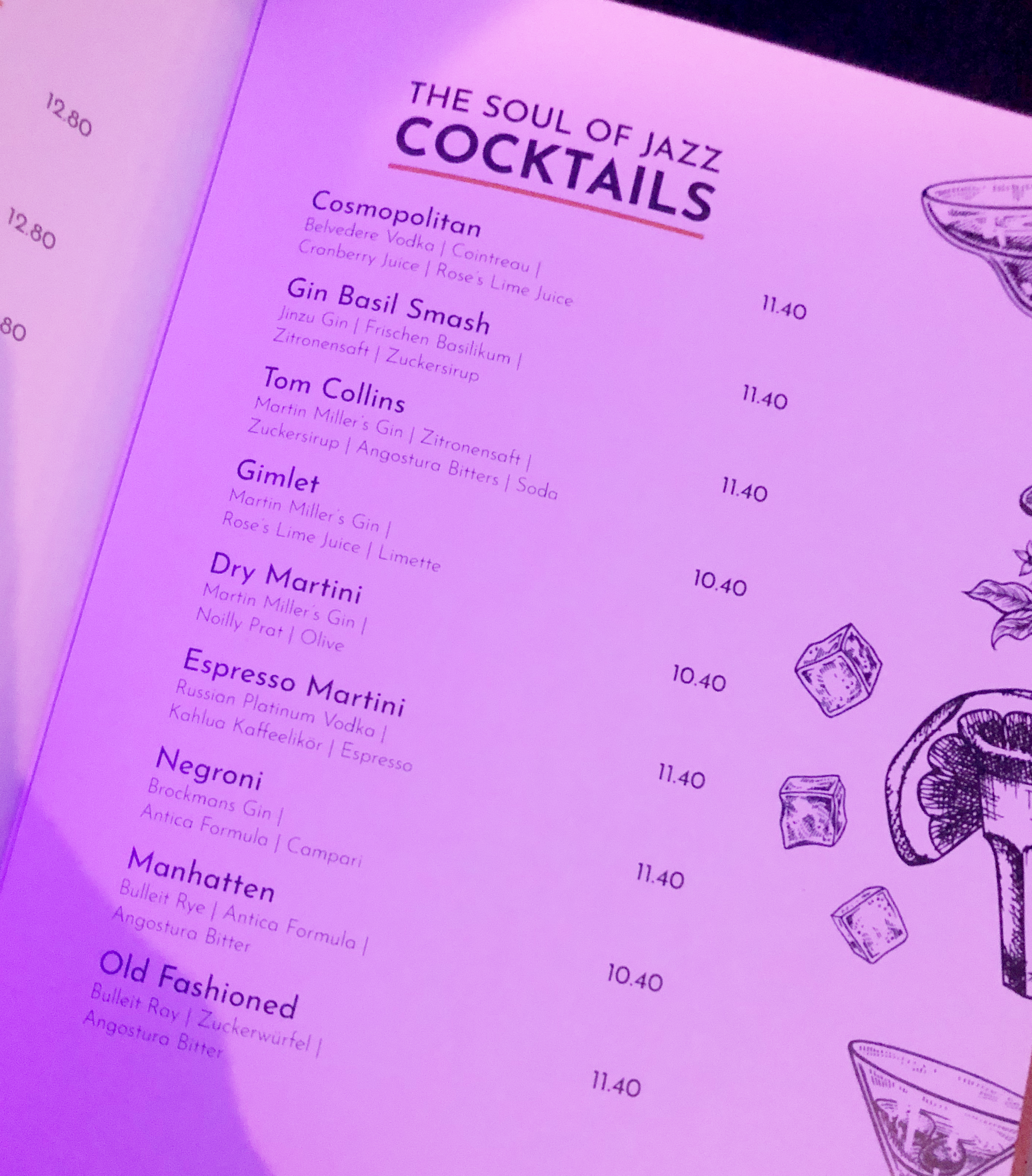cocktailkarte